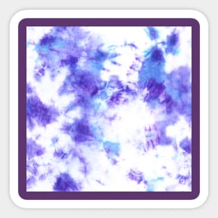 Purple Tie-Dye Spots Sticker